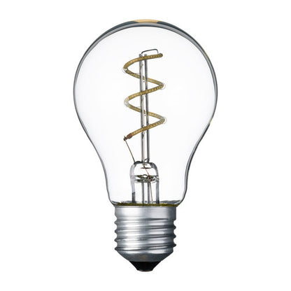 Lampe goutte spirale E27 36V Ø60mm Bleu