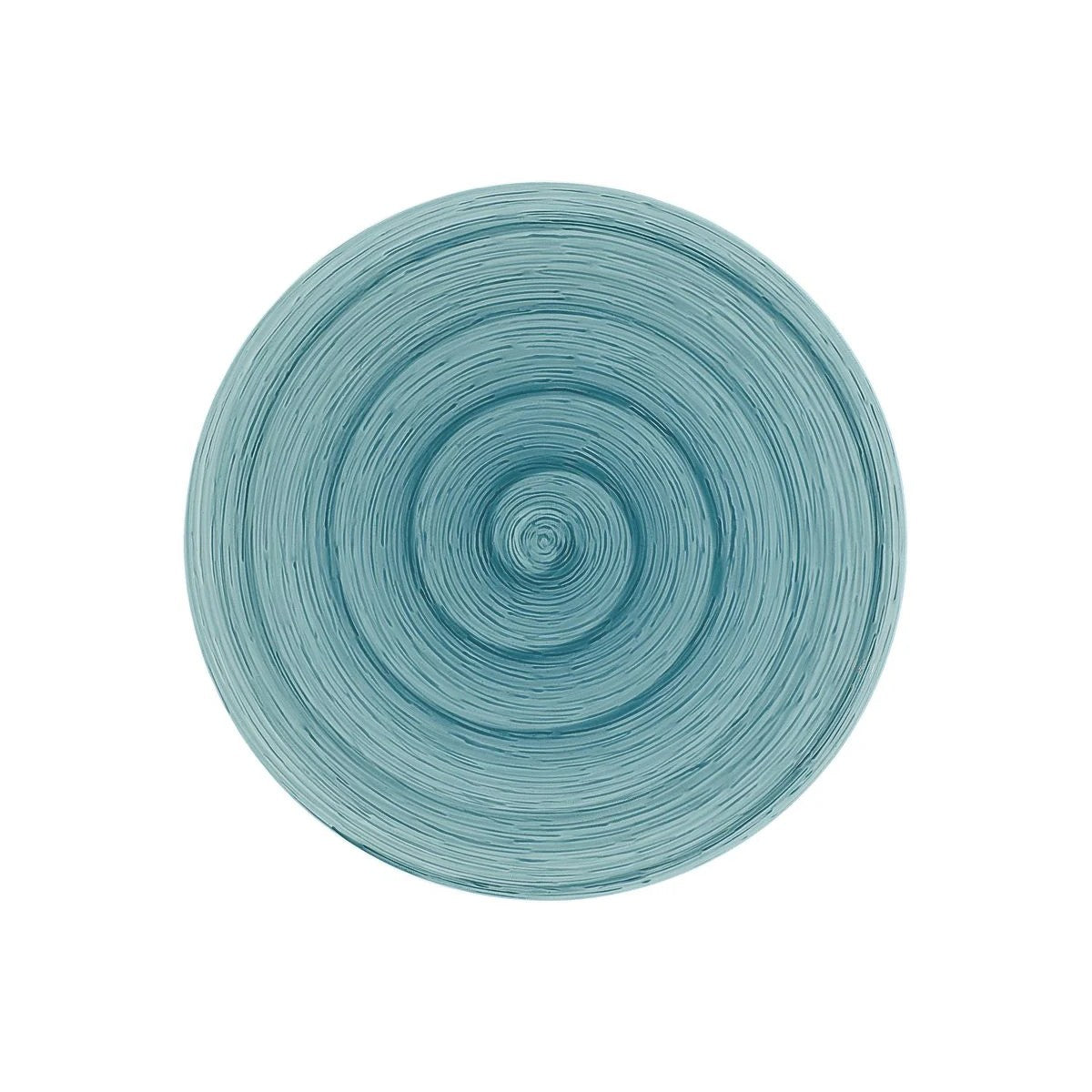 Assiette plate Petrol Memento Table en céramique peinte à la main Ø 27,5 cm