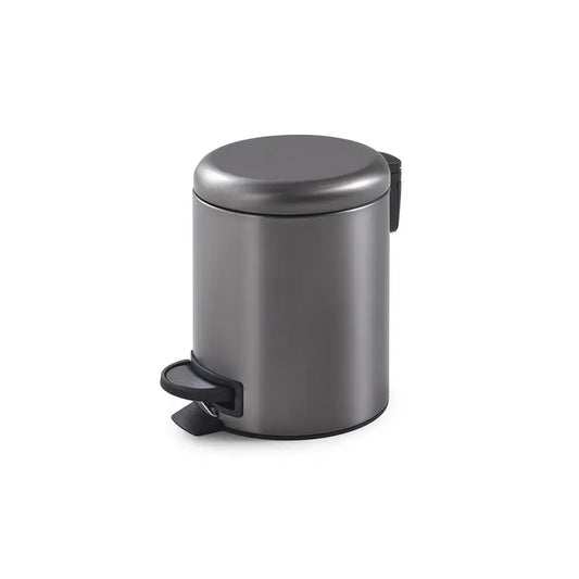 Portarifiuti 3 lt Potty gun metal 25,1 x 17,4 x 22,6 cm