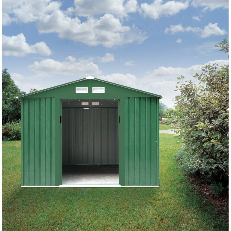 Maison Verdelook maison en métal vert 257 x 184 x 199h cm