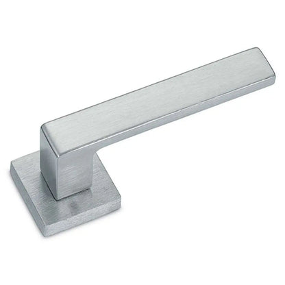 Coppia maniglie con bocchetta Carlo Q8-RB45 argento anodizzato