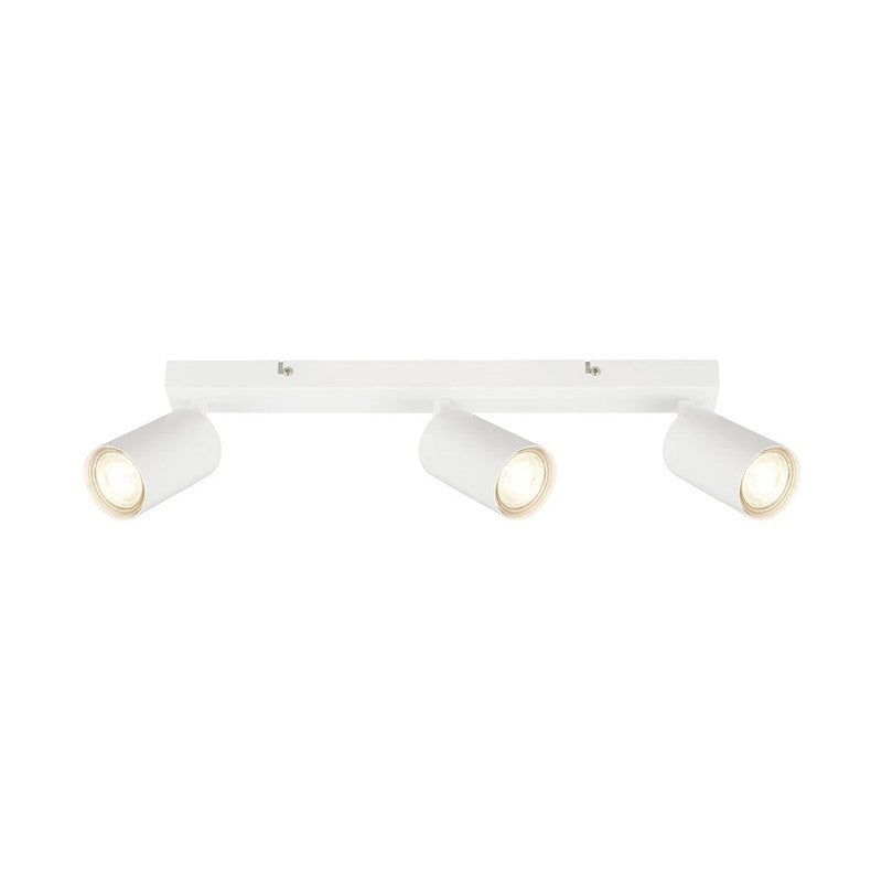 Bar avec 3 spots orientables blancs 44 x 5,5 x 15,5 cm
