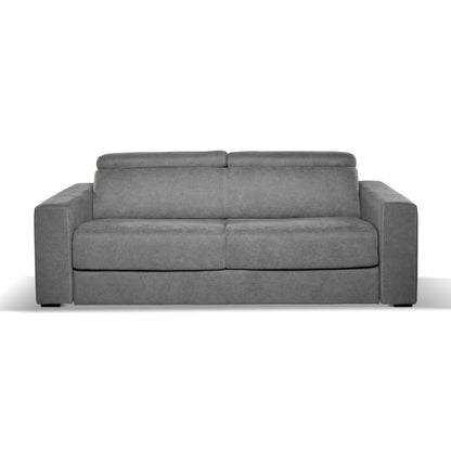 Divano letto Crien 3 posti con poggiatesta reclinabili colore elephant H83xL205xP97