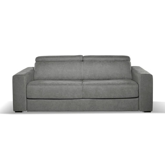 Divano letto Crien 3 posti con poggiatesta reclinabili colore elephant H83xL205xP97
