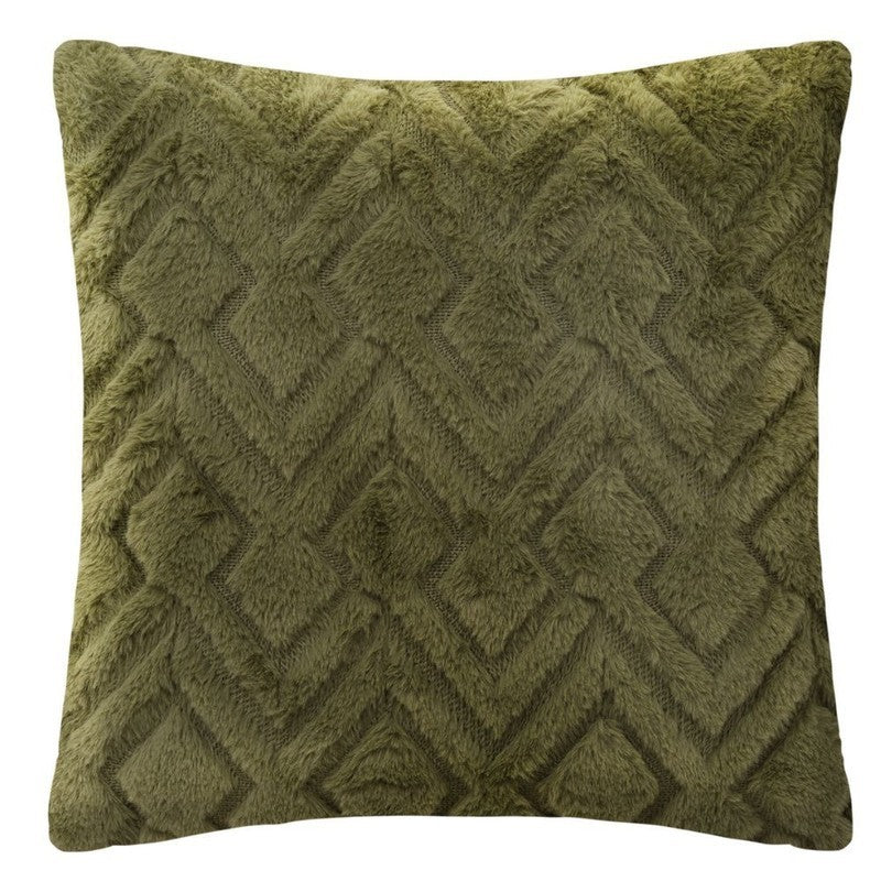 Coussin Embrod Mara kaki 45x45 cm