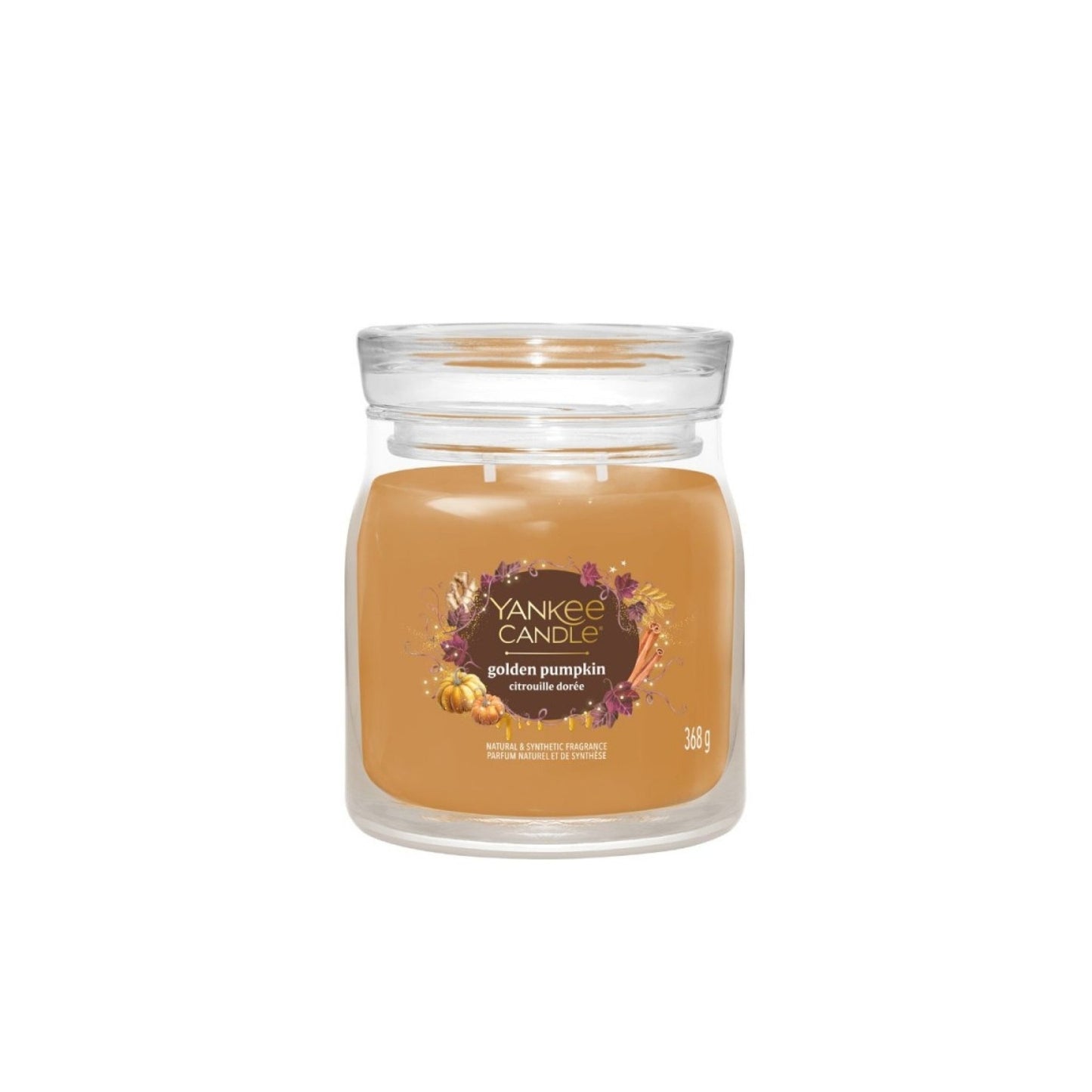 Bougie Citrouille Dorée 368gr