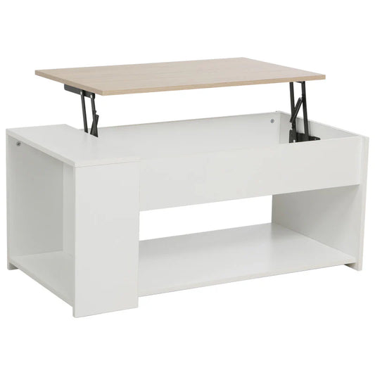 Table basse Jasmin blanc 100x50x45 cm