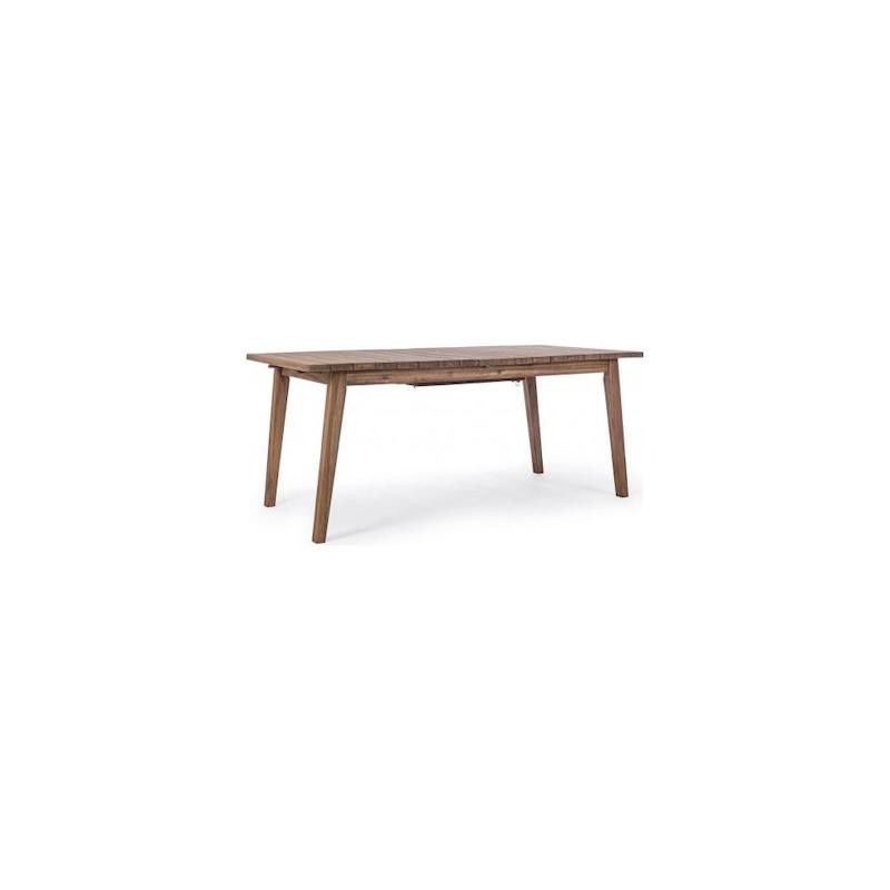 Table d'extérieur extensible en bois 180-240x90x h76 cm