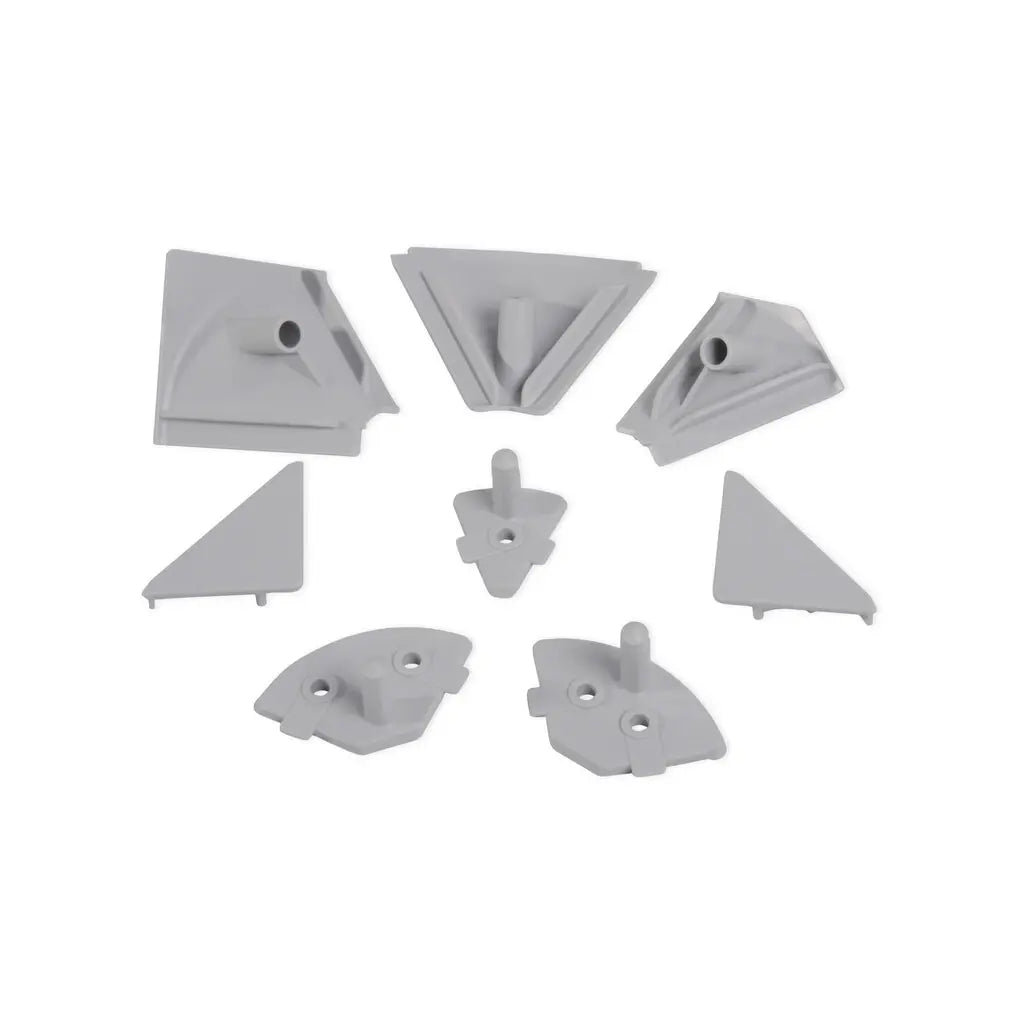 Kit d'accessoires pour dosserets Plasline, Tecnoplastica, Gris