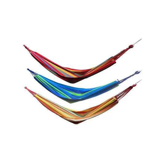 Hamac rayé avec sac 200x80 cm