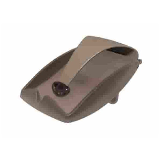 Porte-serviettes tendance avec poussoir gris tourterelle