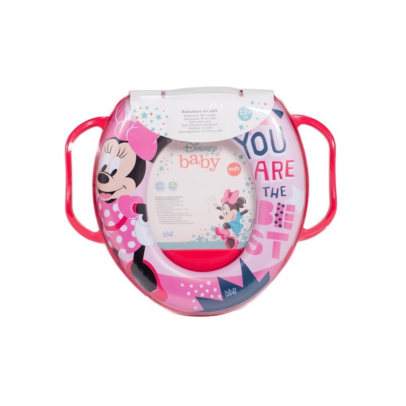 Réducteur de siège de toilette Disney Minnie Icon avec poignées rembourrées Sans BPA +24 Mois