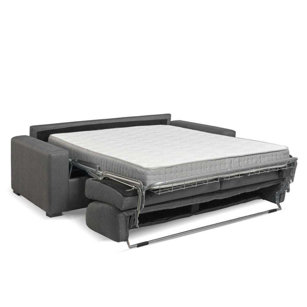 Divano letto Flash 3 posti con rete elettrosaldata colore lino H84xL199xP98