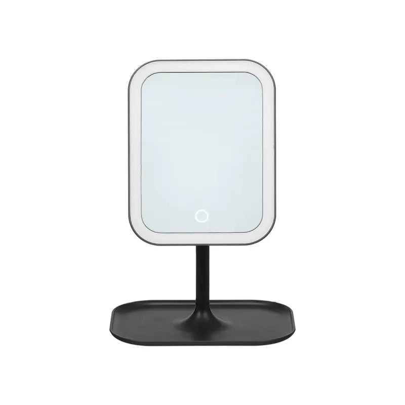 Miroir LED noir 29x16,5x6h cm