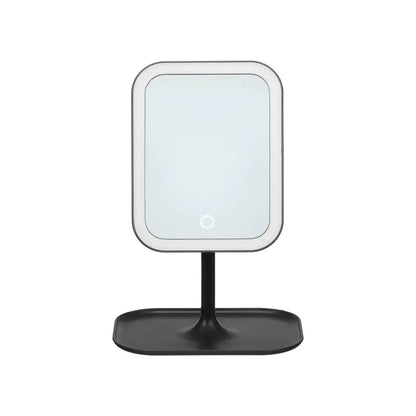 Miroir LED noir 29x16,5x6h cm