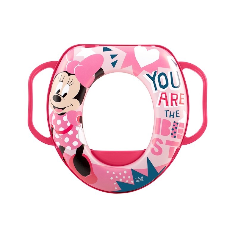 Réducteur de siège de toilette Disney Minnie Icon avec poignées rembourrées Sans BPA +24 Mois