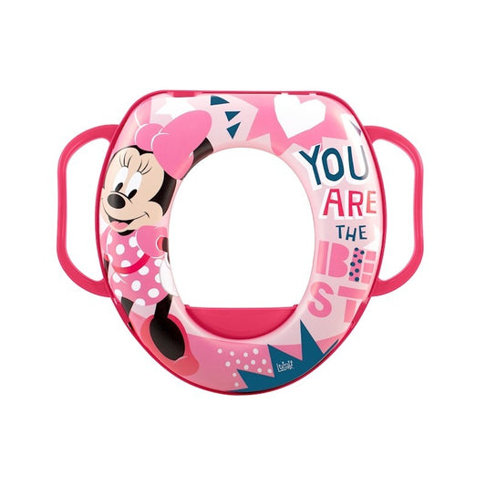 Réducteur de siège de toilette Disney Minnie Icon avec poignées rembourrées Sans BPA +24 Mois