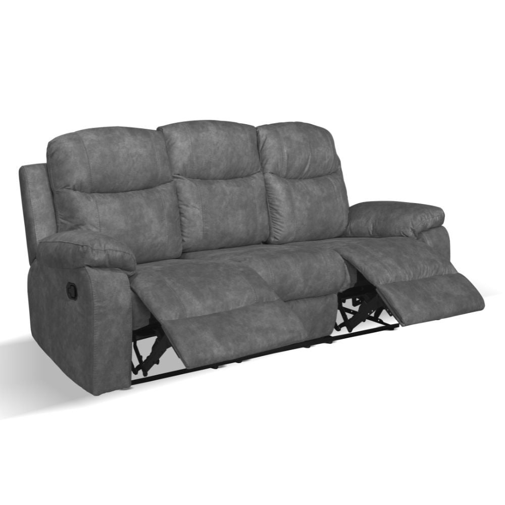 Divano reclinabile grigio scuro 211x100x90