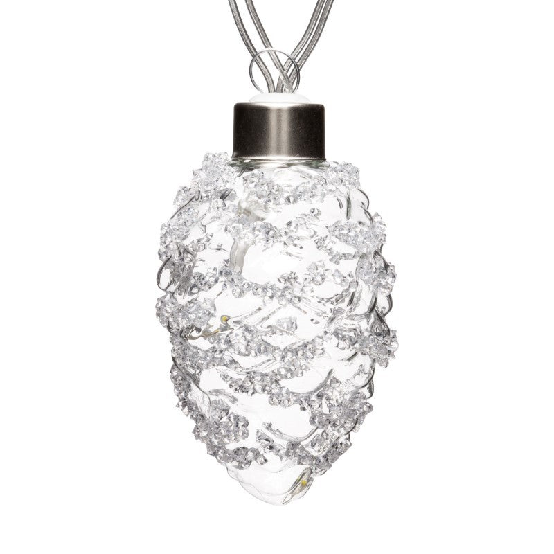 Chaîne de 10 pommes de pin 20 MicroLEDs 2,5m