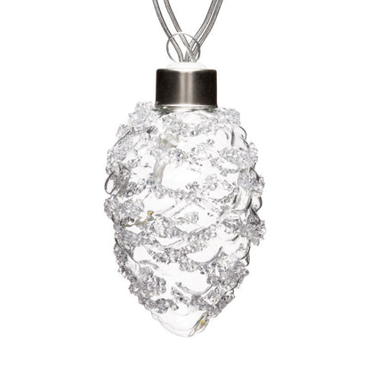 Chaîne de 10 pommes de pin 20 MicroLEDs 2,5m