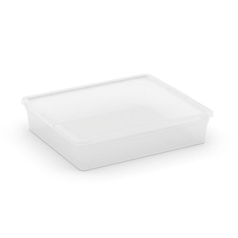 Kis container with transparent flat box 9l cm 40x34x9 h