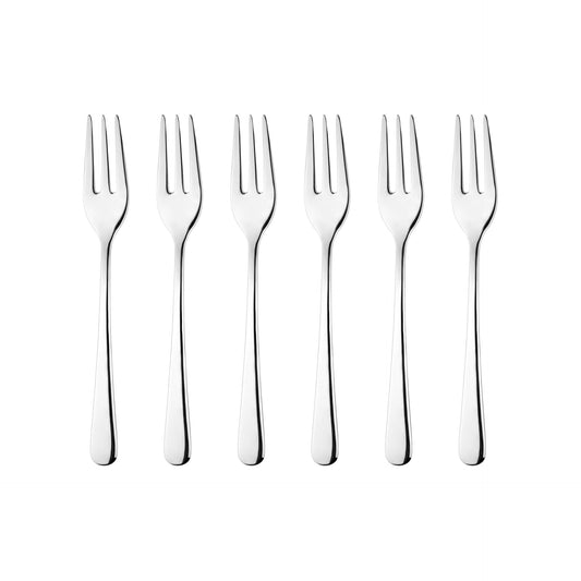 Lot de 6 fourchettes en acier Zelda 15,5 cm