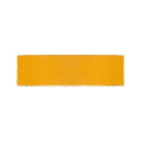 Tapis de chemin Maha jaune 38x140 cm