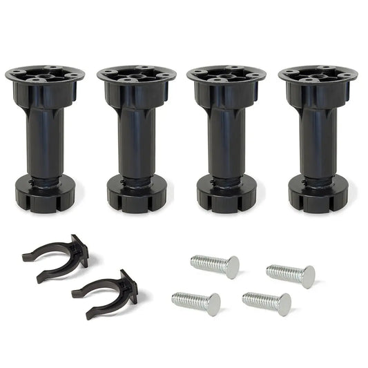 Kit pieds réglables pour meuble Bone H120 mm noir