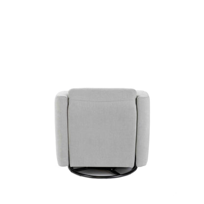 Poltrona reclinabile manuale grigio chiaro, 85-140 x 70 x H.69-96 cm