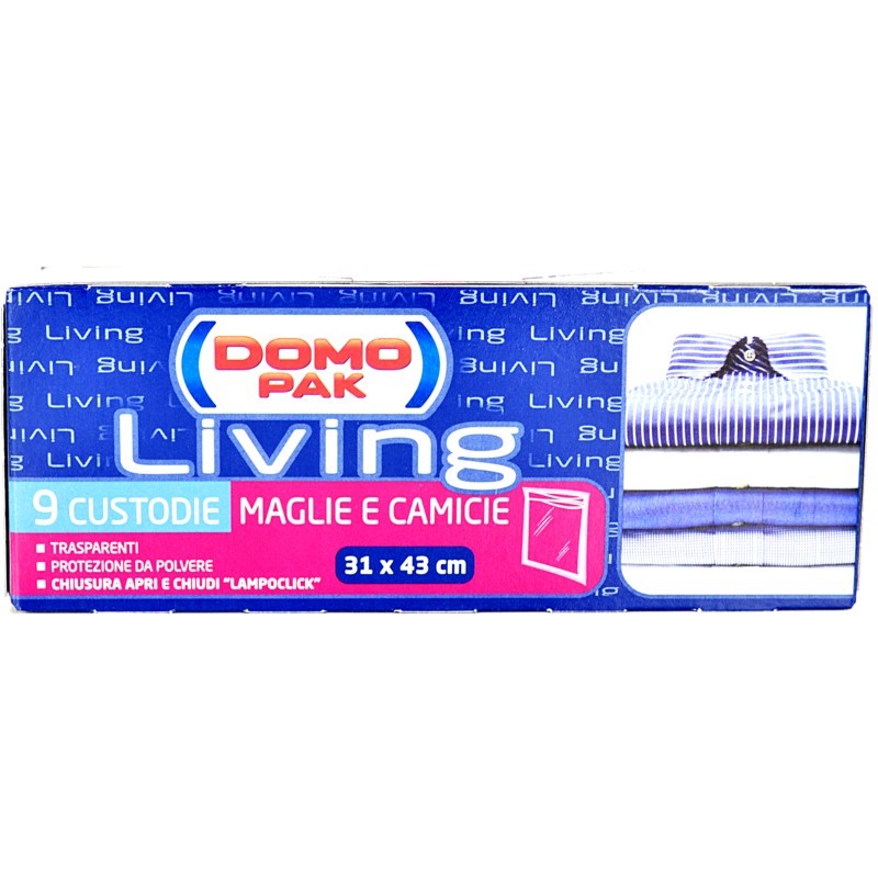 Custodia per maglie e camicie con chiusura lampoclick 31 × 43 cm 9 pezzi