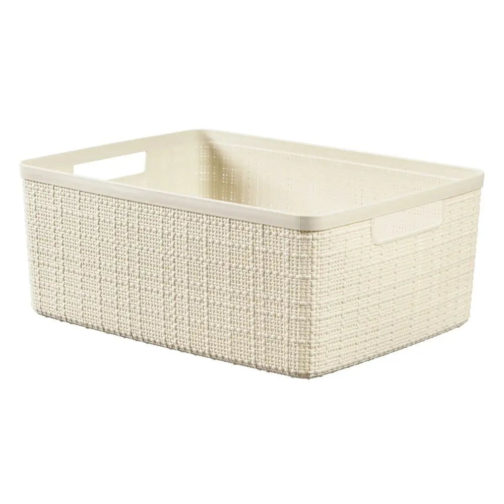 Curver Panier rectangulaire en jute ivoire 12l cm 36x28x15 h