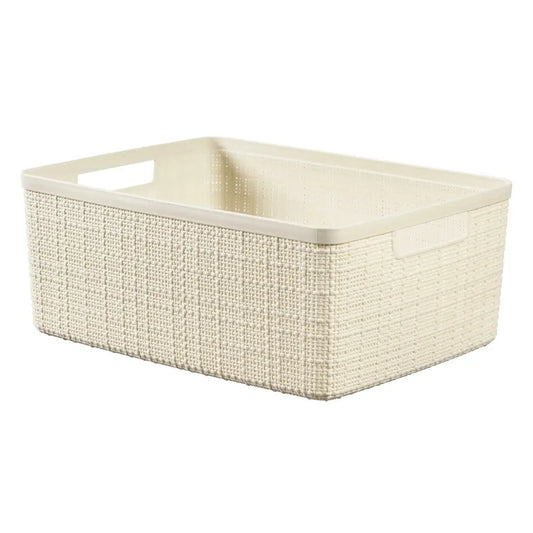 Curver Panier rectangulaire en jute ivoire 12l cm 36x28x15 h