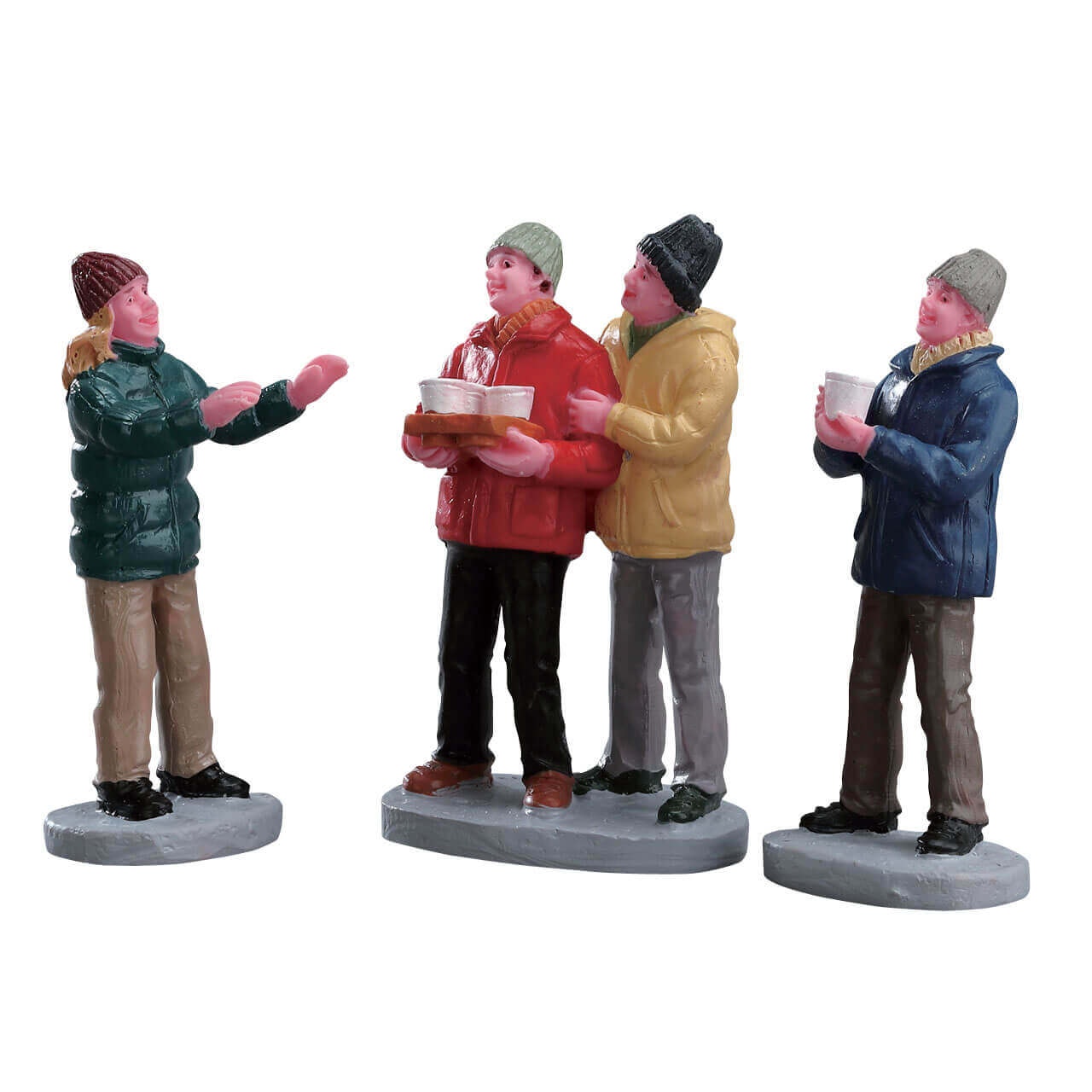 Service à cidre Lemax 3 pièces - Jeu d'hiver décoratif pour village de Noël