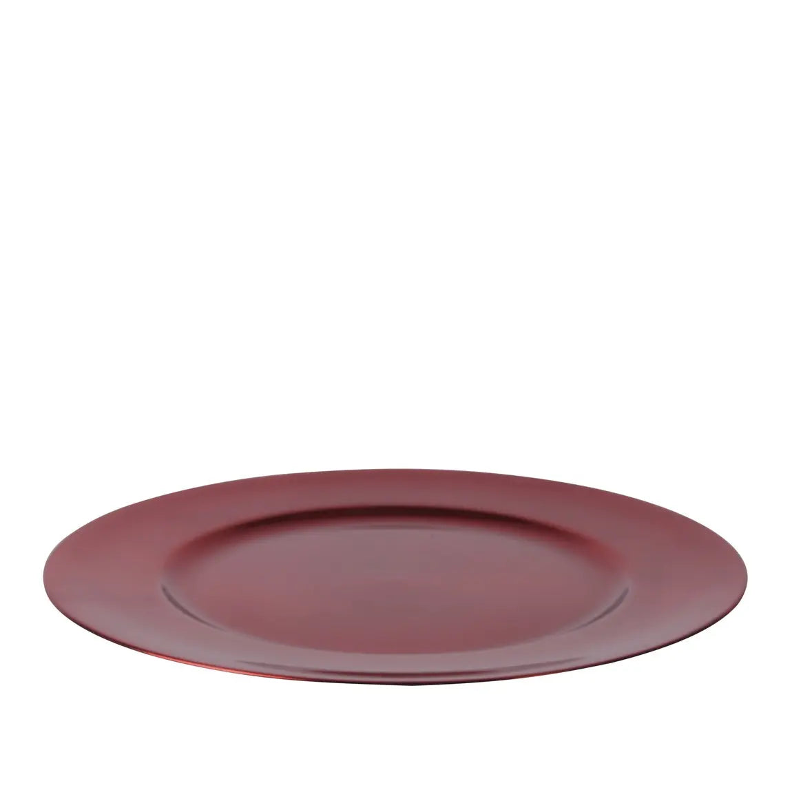 Piatto decorativo in plastica rosso Ø33 cm