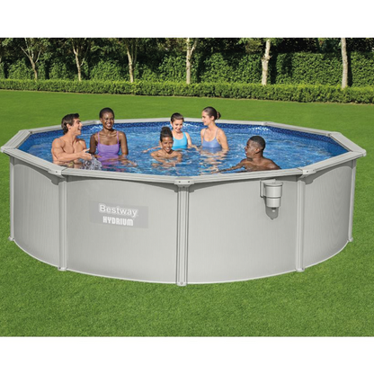 Piscine Hors-Sol Ronde Hydrium 460x120 cm Grise