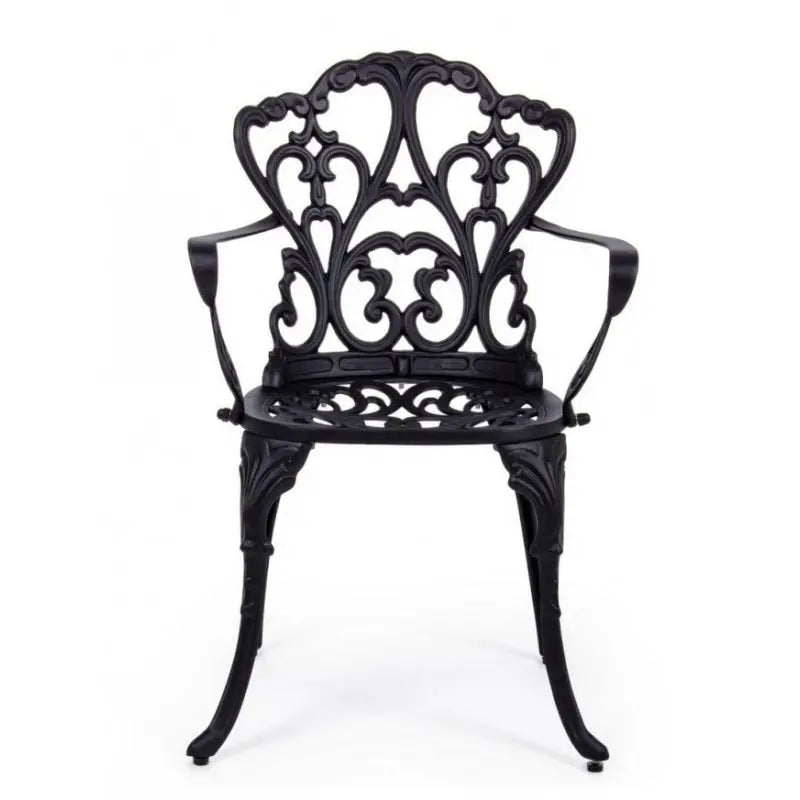 Chaise d'extérieur Victoria en aluminium anthracite cm 57,5x 58x 87,5h