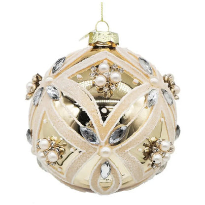 Sfera decorativa Extravagance in vetro oro Ø10 cm
