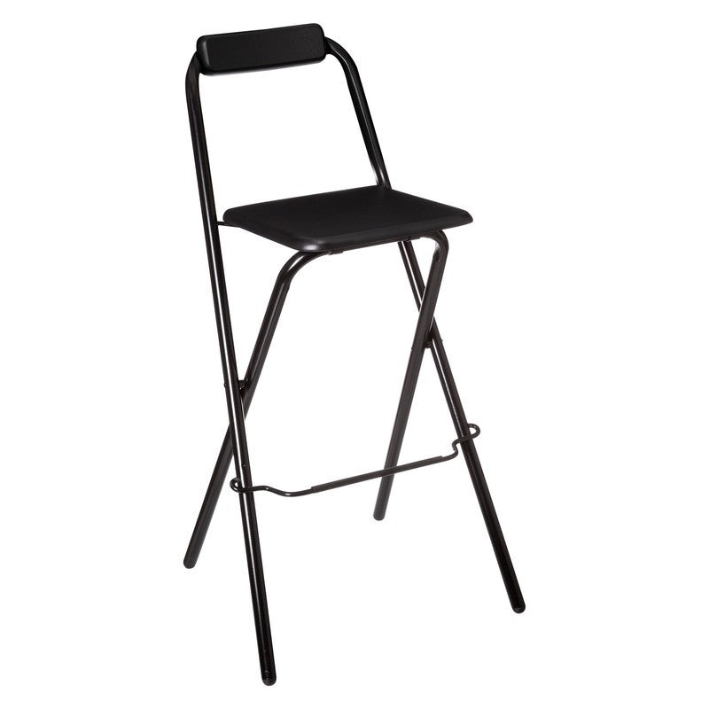Tabouret de bar pliant noir Louna 50x51x97h cm