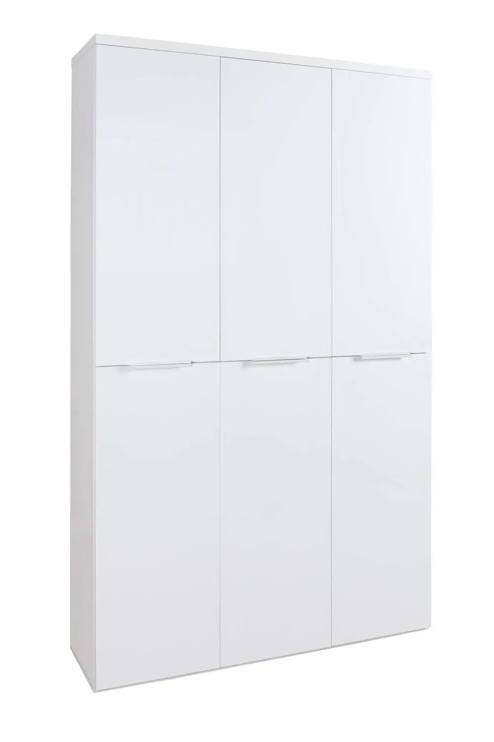 Armoire Mundi 6 portes laquée blanc 119,8x35,1x200 h cm