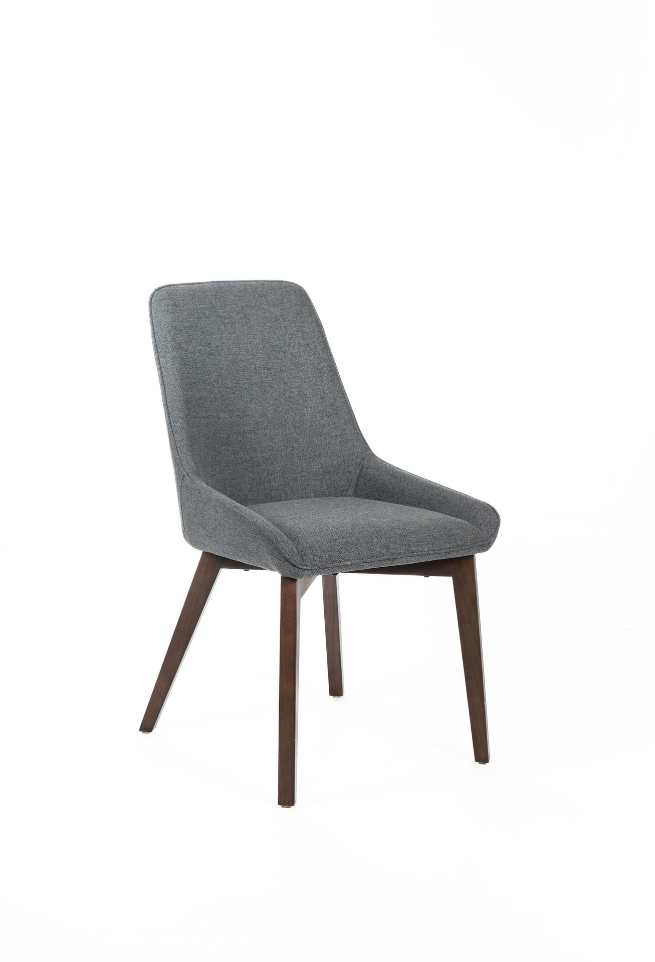 4x Sedia in Tessuto Grigio Scuro 62cm x 49.5cm H.87cm