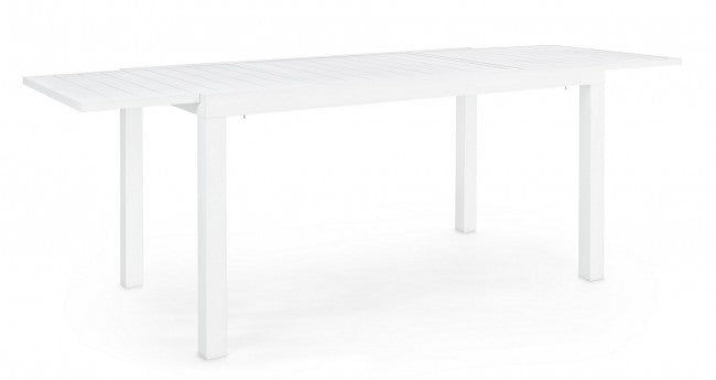 Extendable table 140-210x77 white in aluminium