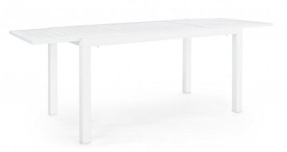 Extendable table 140-210x77 white in aluminium