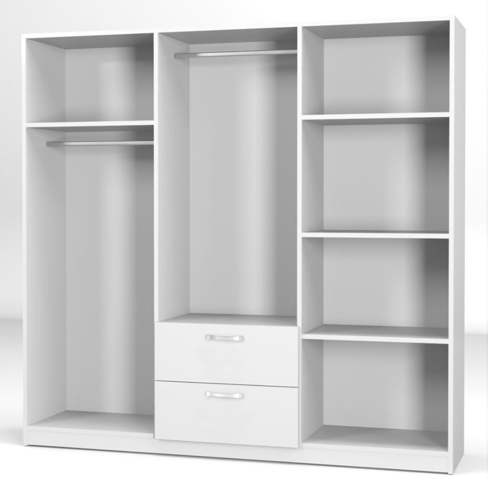 Armoire en chêne 200x45x180 cm 6 portes