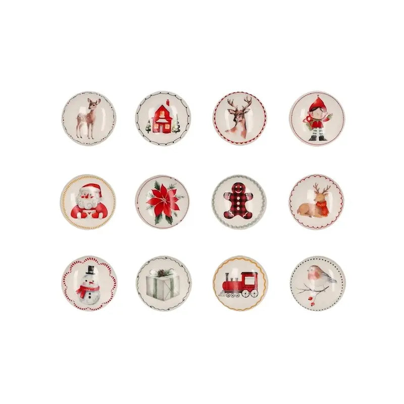 Bouchon de bouteille de Noël en liège et chrome — vendu à l’unité, modèle assorti