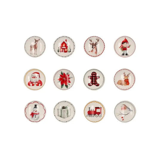 Bouchon de bouteille de Noël en liège et chrome — vendu à l’unité, modèle assorti