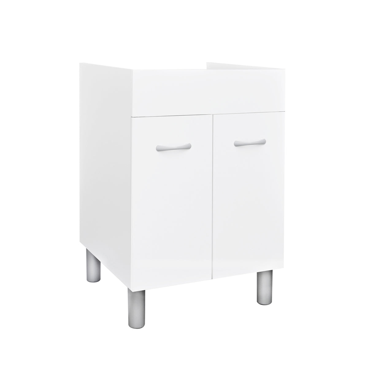 Mobile sottolavatoio bianco con ante cm 57.5x 57.5 H 84