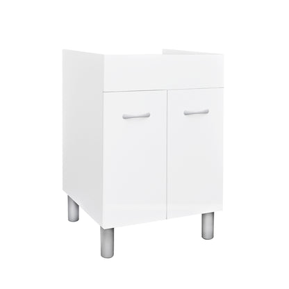 Mobile sottolavatoio bianco con ante cm 57.5x 57.5 H 84