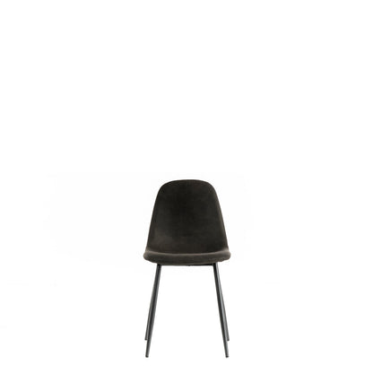 4x Chaise en simili cuir 44cm x 50cm H. 84cm