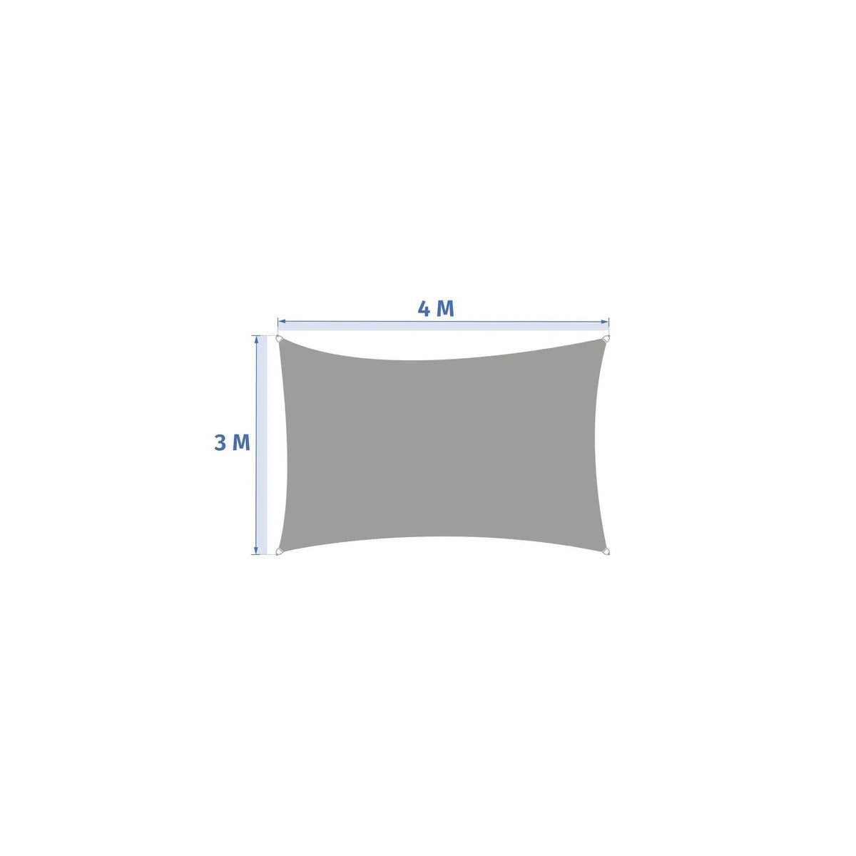 Voile d'ombrage Elyora 4x3 m blé