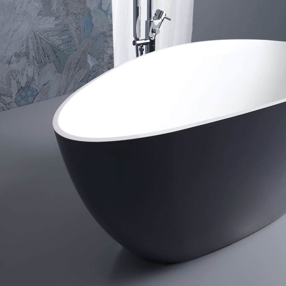 Vasca da bagno freestanding grigia moderna